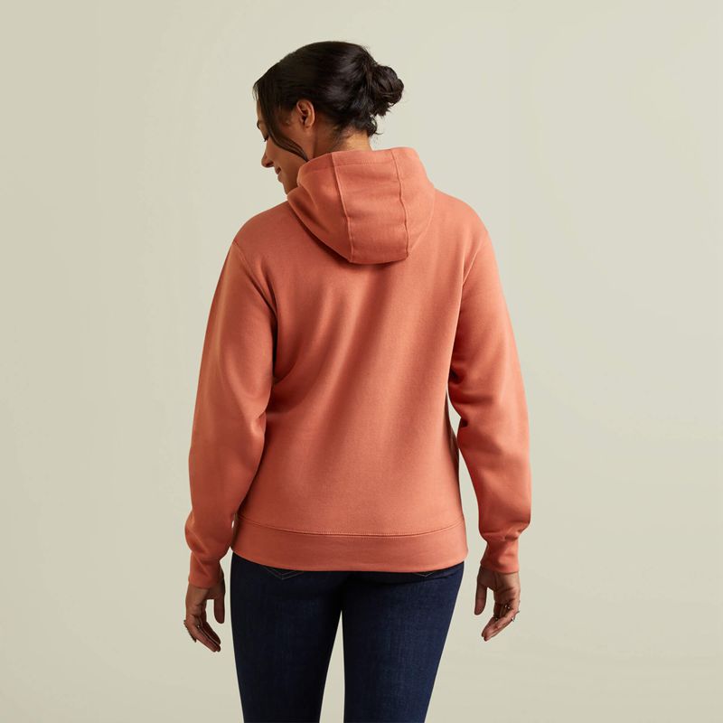 Ariat Real Branded Logo Hoodie Aragon Femme | NLH-04366776