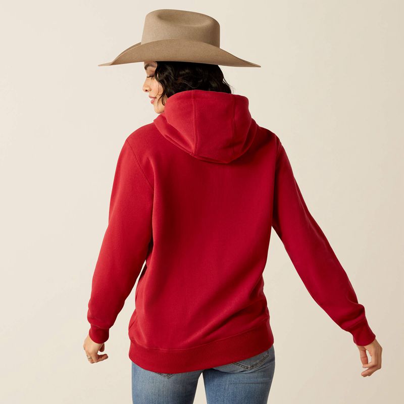 Ariat Ranch Goods Hoodie Rouge Femme | MNV-77292459