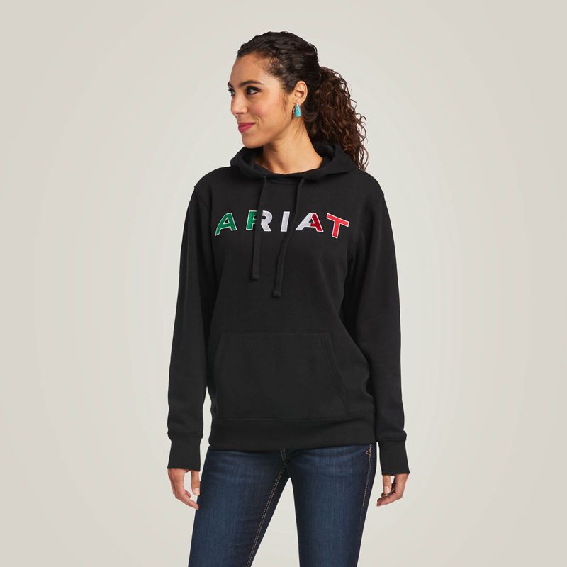 Ariat Mexico Hoodie Noir Femme | GNN-59319731