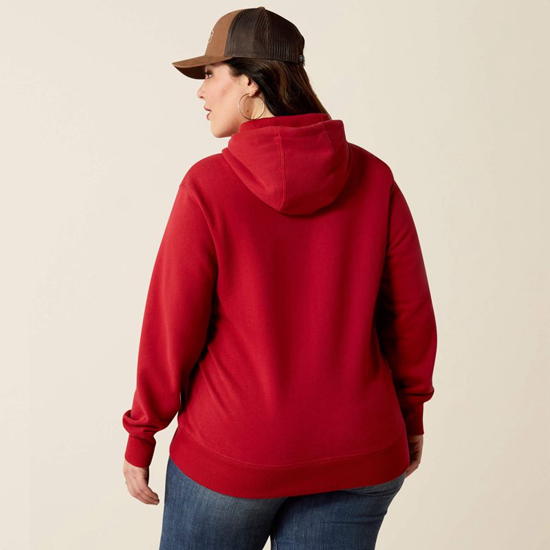 Ariat Ranch Goods Hoodie Rouge Femme | MNV-77292459