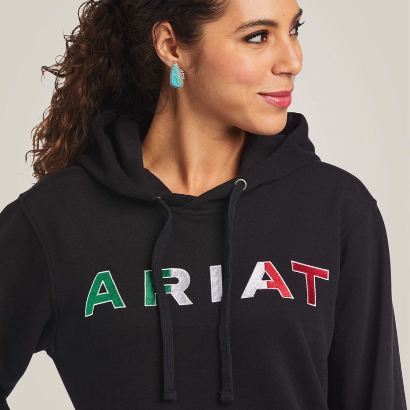 Ariat Mexico Hoodie Noir Femme | GNN-59319731