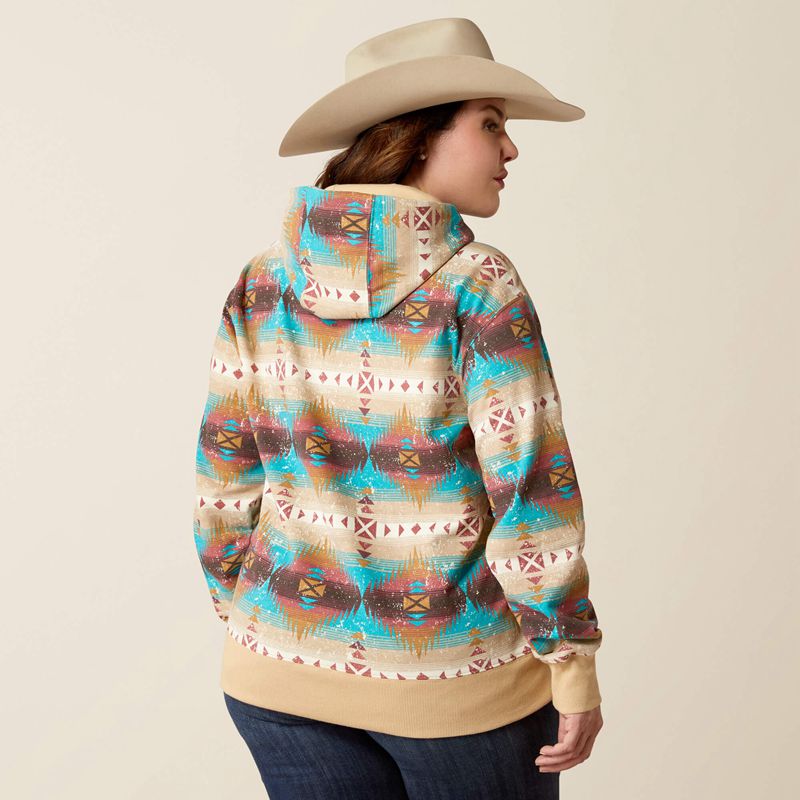 Ariat Lunas Hoodie Serrano Southwest Print Femme | QCL-71392682