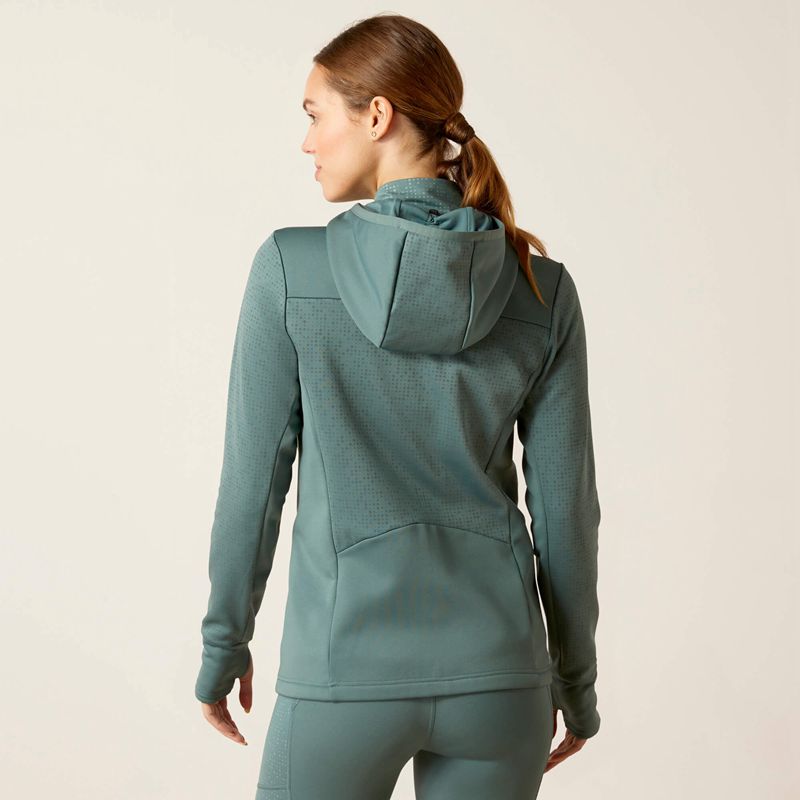 Ariat Lumina Full Zip Hoodie Argent Femme | LYN-02899379