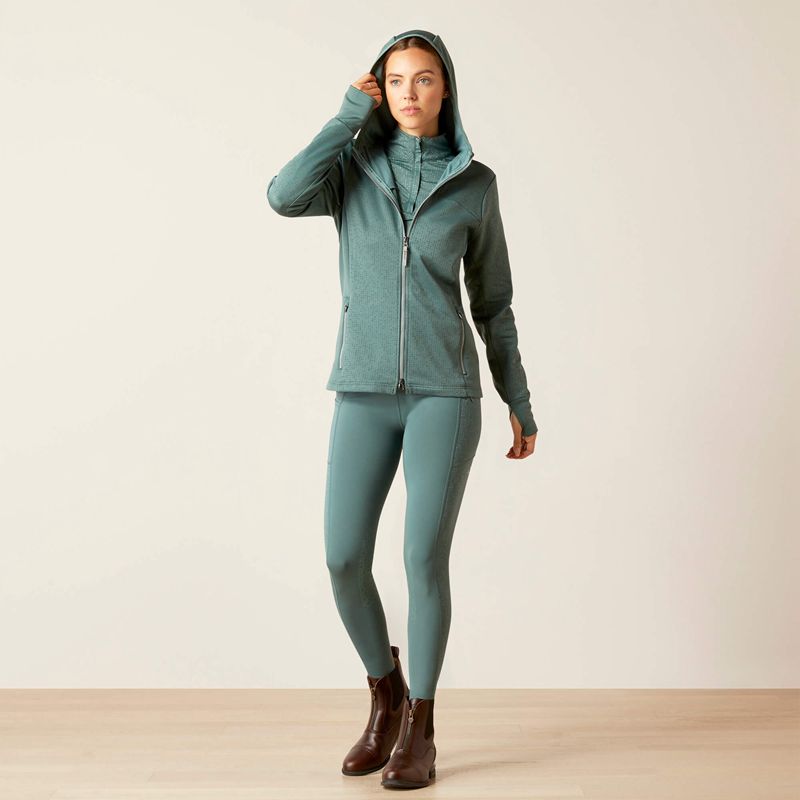 Ariat Lumina Full Zip Hoodie Argent Femme | LYN-02899379