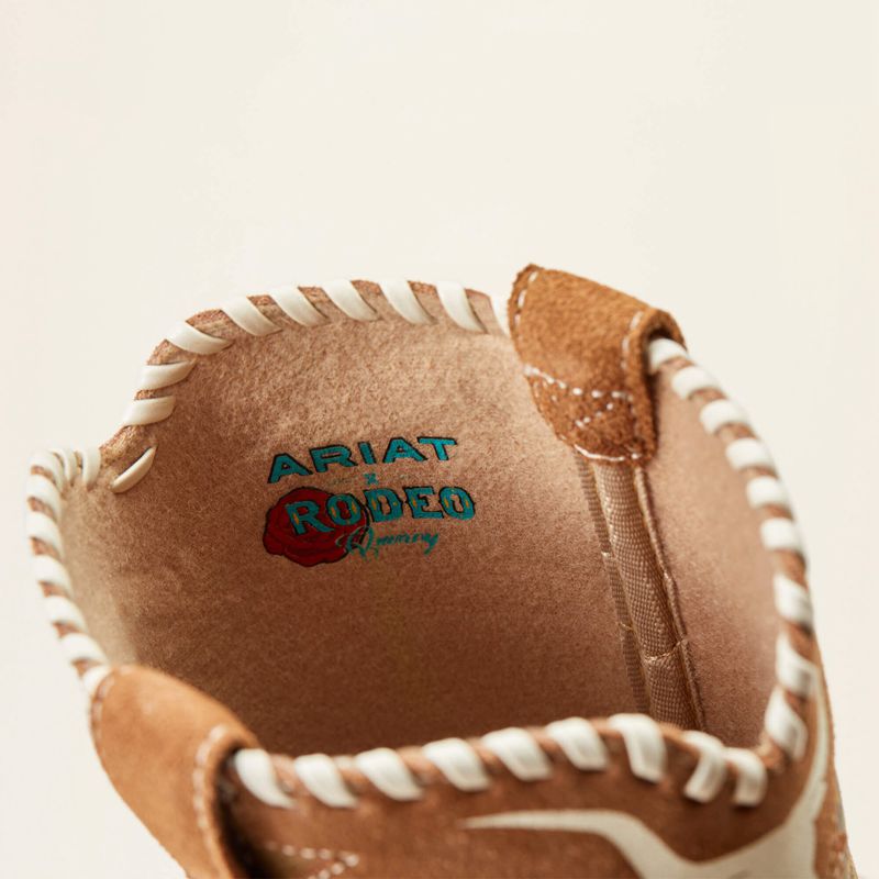 Ariat Bk Futurity Rodeo Quincy Western Boot Chestnut Suede/American Cowboy Enfant | AWA-04672207