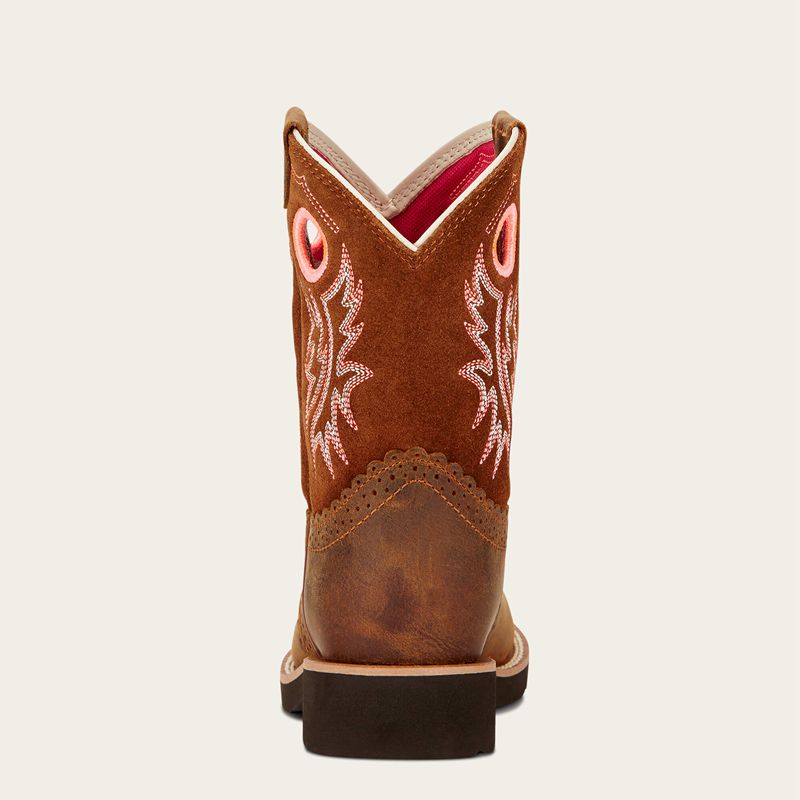 Ariat Bk Fatbaby Cowgirl Western Boot Marron Enfant | FFI-65419366