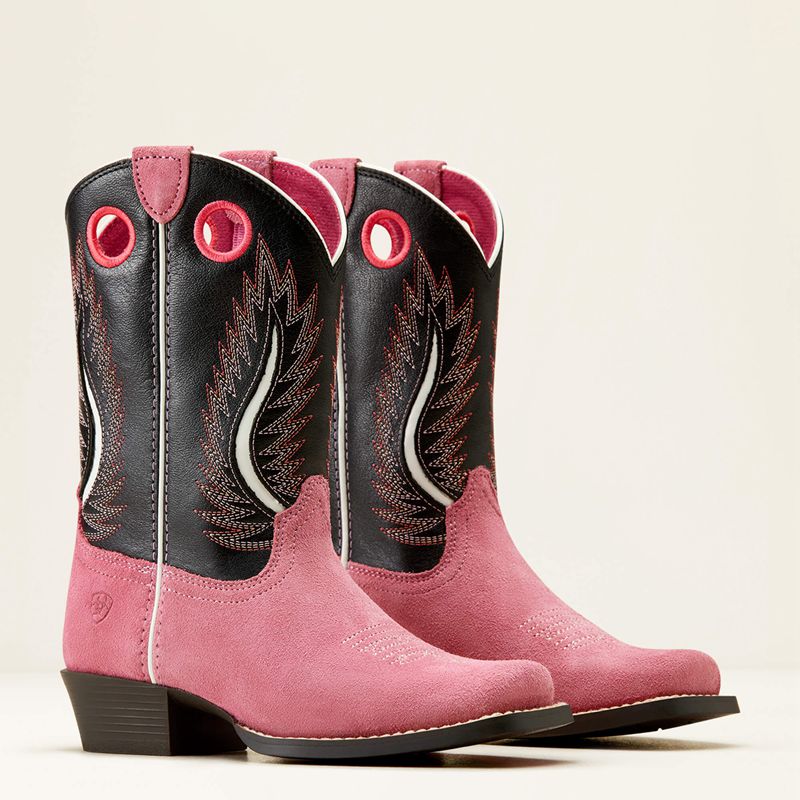 Ariat Bk Futurity Fort Worth Western Boot Rose Enfant | YCW-78138460