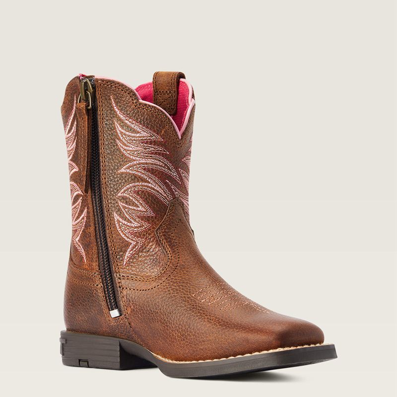 Ariat Bk Child Firecatcher Western Boot Marron Enfant | UUR-92540120