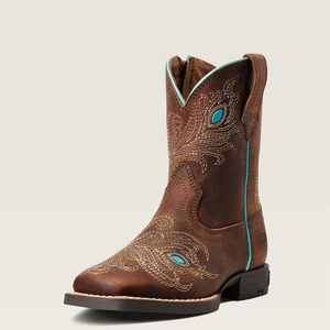 Ariat Bk Bright Eyes Ii Western Boot Marron Enfant | HBO-56902976