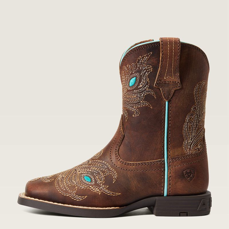 Ariat Bk Bright Eyes Ii Western Boot Marron Enfant | HBO-56902976