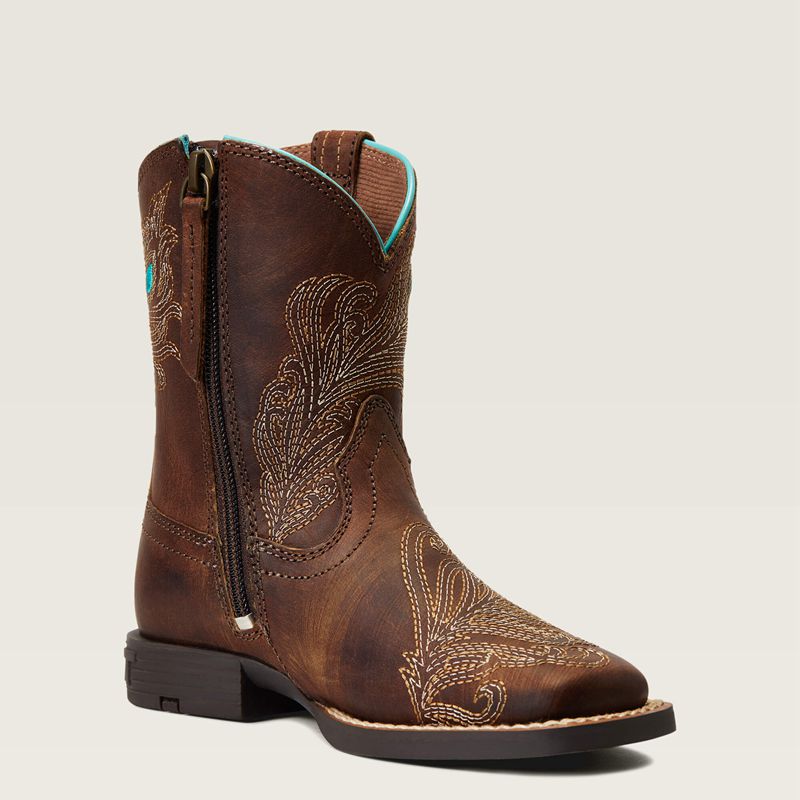 Ariat Bk Bright Eyes Ii Western Boot Marron Enfant | HBO-56902976