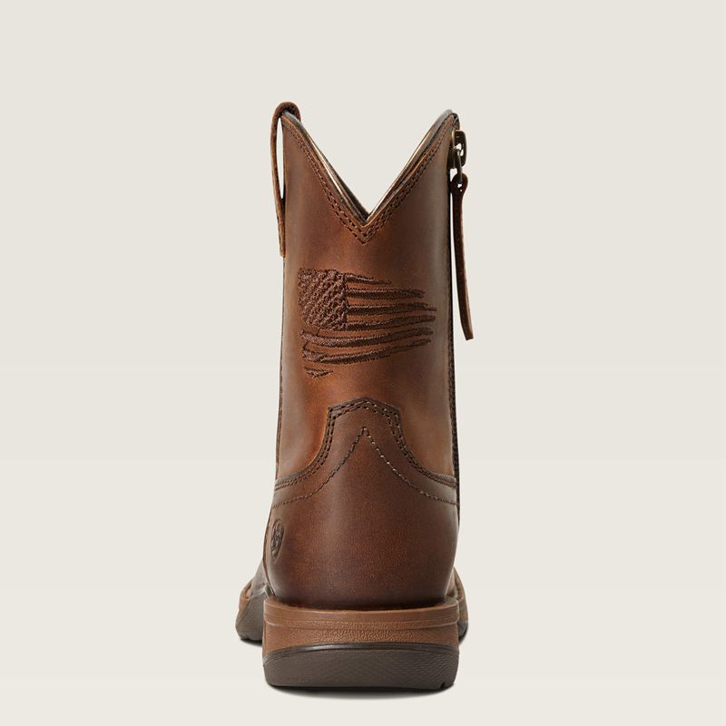 Ariat Bk Anthem Patriot Western Boot Marron Enfant | ZMB-87619178