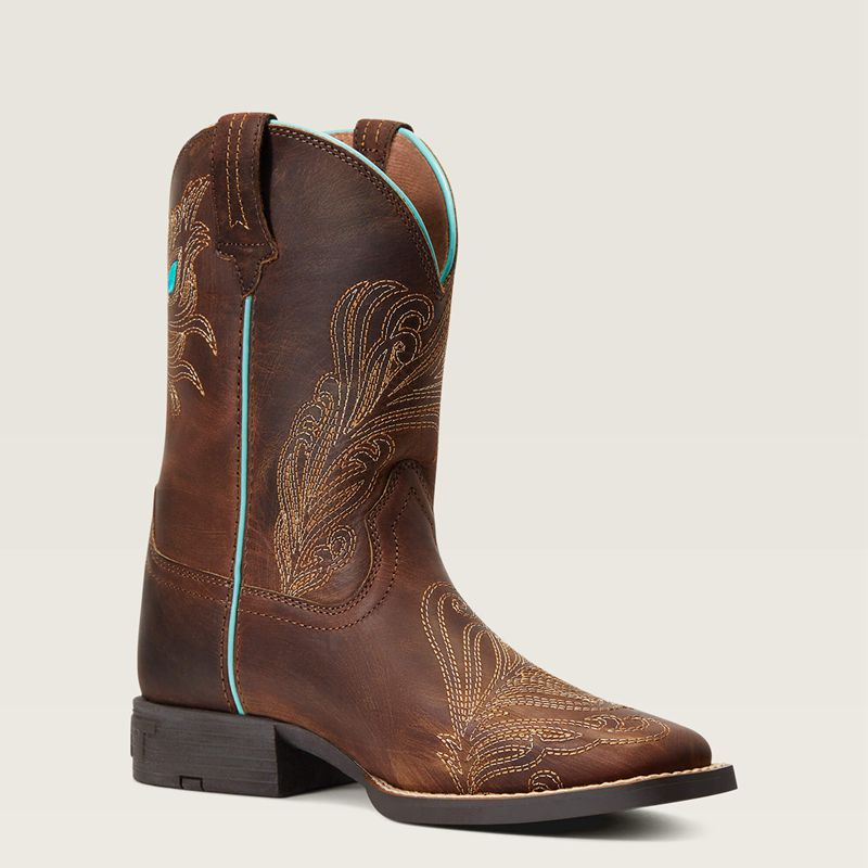 Ariat Bk Bright Eyes Ii Western Boot Marron Enfant | WMA-72594296