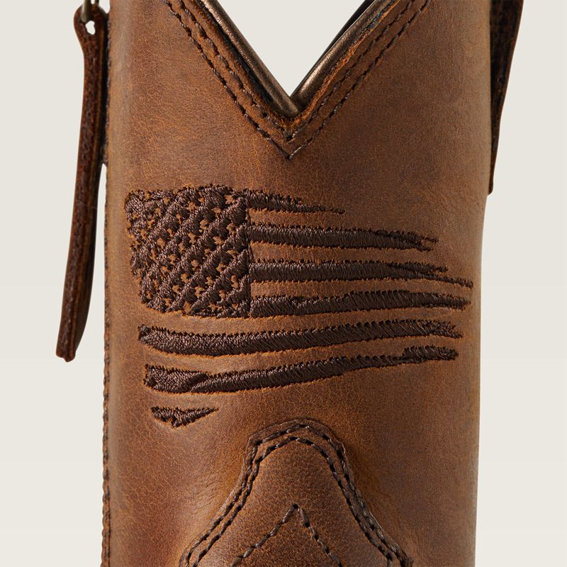 Ariat Bk Anthem Patriot Western Boot Marron Enfant | ZMB-87619178