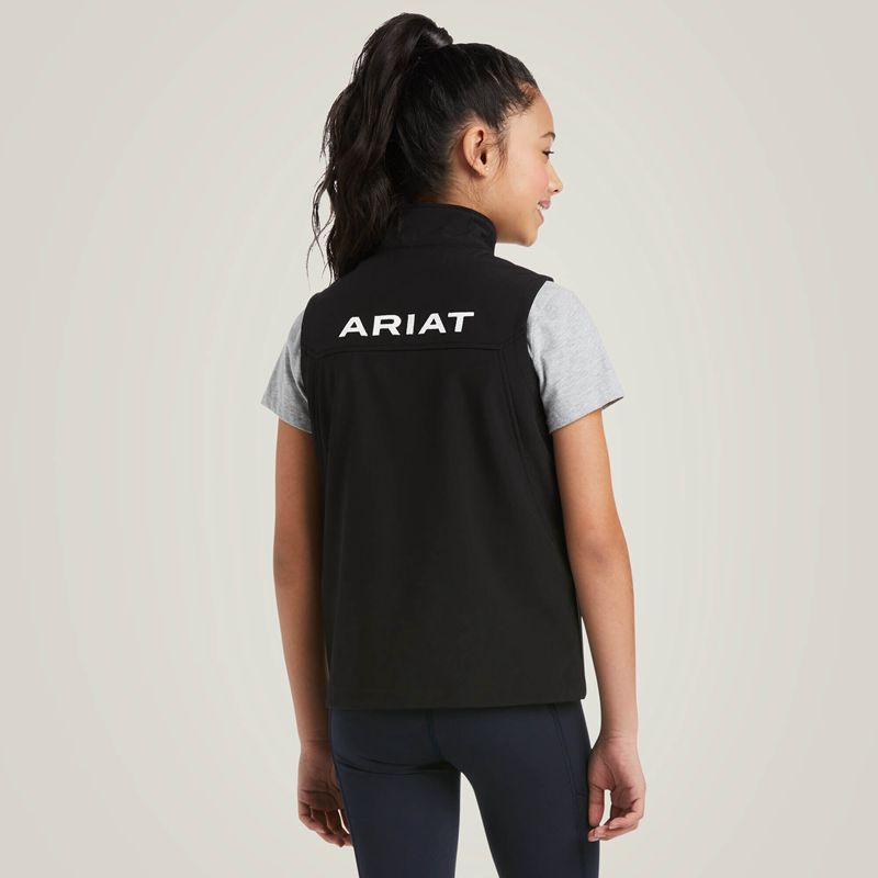 Ariat New Team Softshell Vest Noir Enfant | UOK-89752531