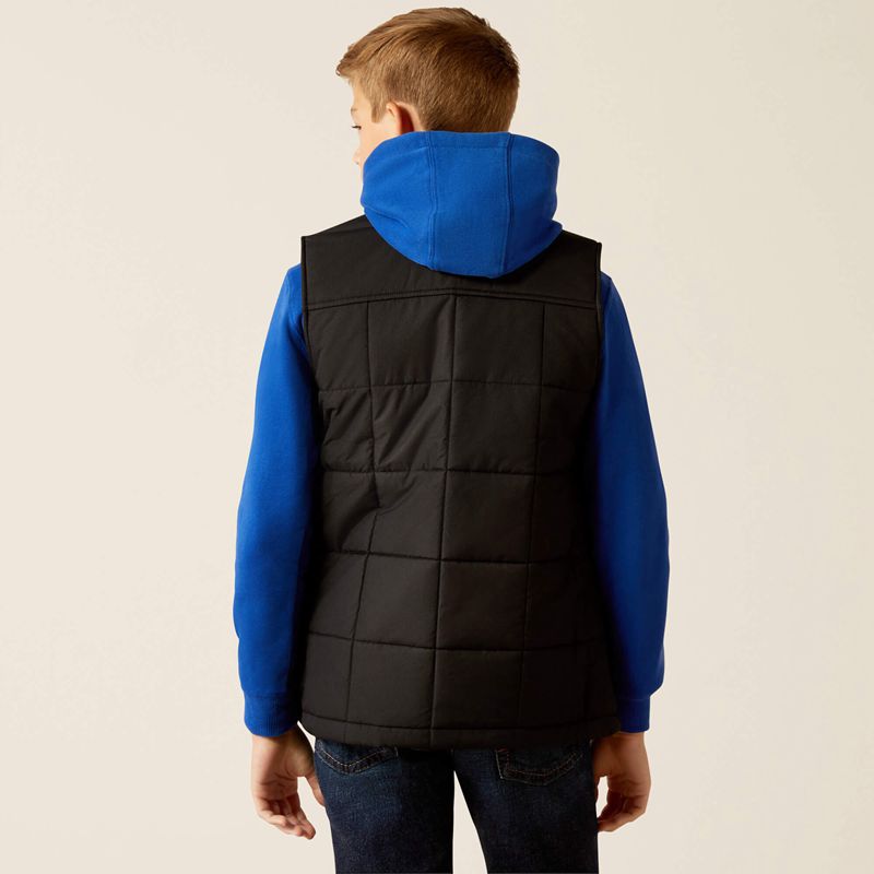 Ariat Crius Insulated Vest Noir Enfant | XHQ-54000295