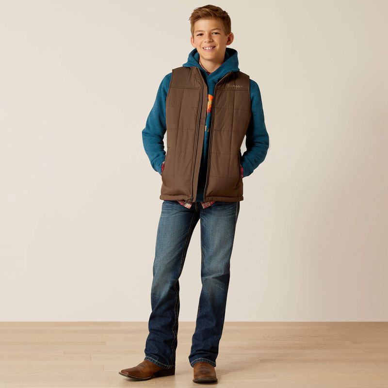 Ariat Crius Insulated Vest Banyan Bark Enfant | ZGZ-22532644