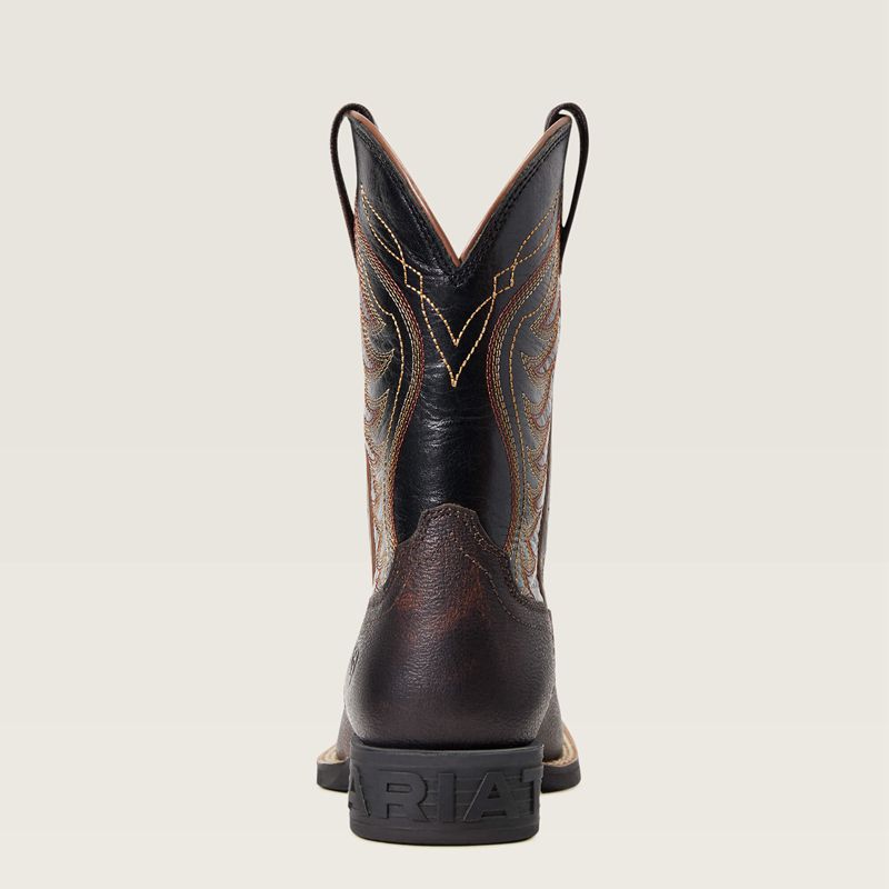 Ariat Bk Amos Western Boot Rouge Marron Enfant | BRU-64815495