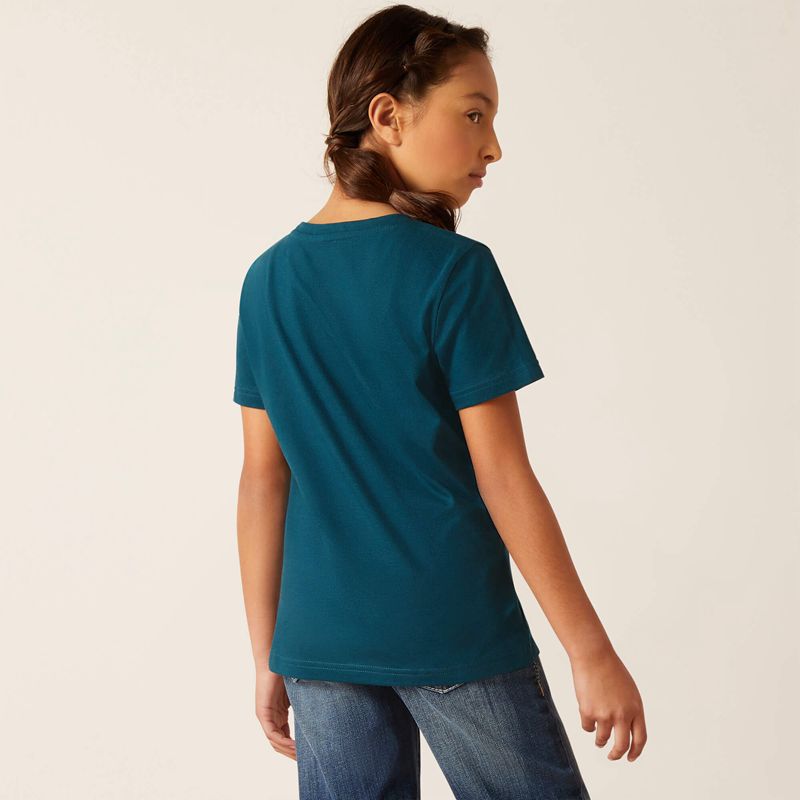 Ariat Western Love Shirt Reflecting Pond Enfant | YJW-95170510