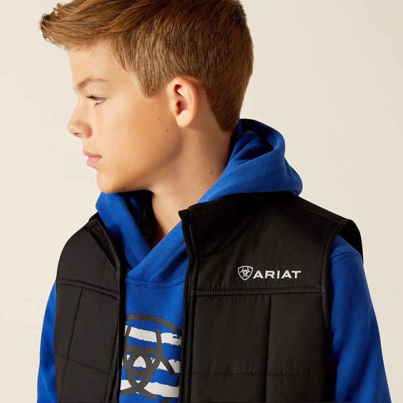 Ariat Crius Insulated Vest Noir Enfant | XHQ-54000295