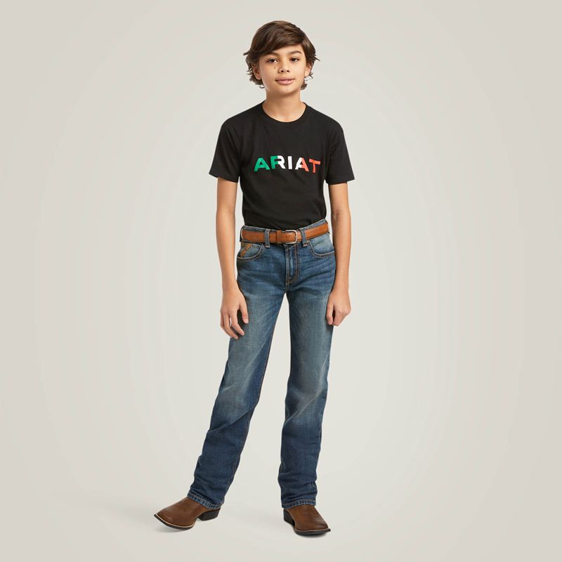 Ariat Viva Mexico T-Shirt Noir Enfant | BGO-00230619