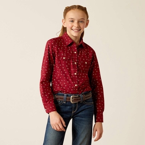 Ariat Red Ranch Shirt Cattle Brand Enfant | WKP-65676358