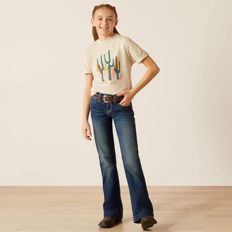 Ariat Saguro Modern T-Shirt Natural Enfant | PFT-96866956