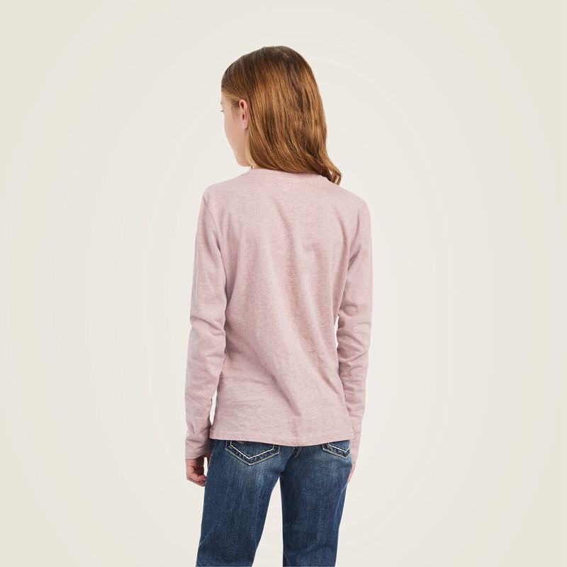 Ariat Real Dreamin Mood Shirt Rose Enfant | FWH-59701259