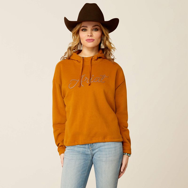 Ariat Essential Hoodie Roasted Pecan Femme | OII-76103134