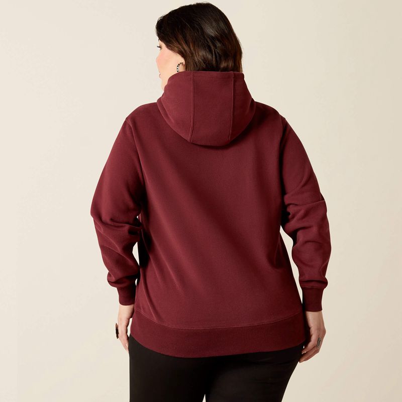 Ariat Logo 2.0 Hoodie Tawny Port Femme | FFB-82180045