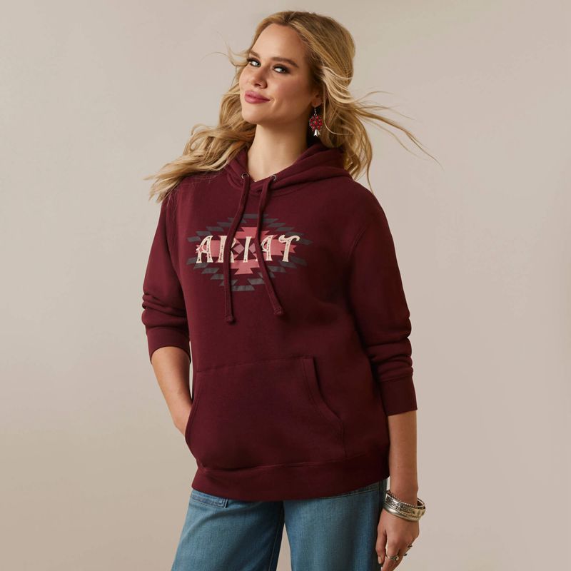 Ariat Diamond Hoodie Twany Port Femme | DVP-14705605