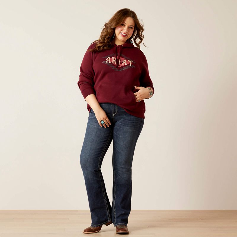 Ariat Diamond Hoodie Twany Port Femme | DVP-14705605