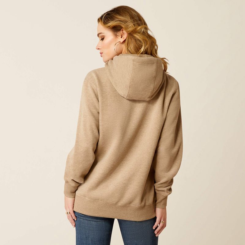 Ariat Bronco Stitch Hoodie Noir Femme | LQG-72229183