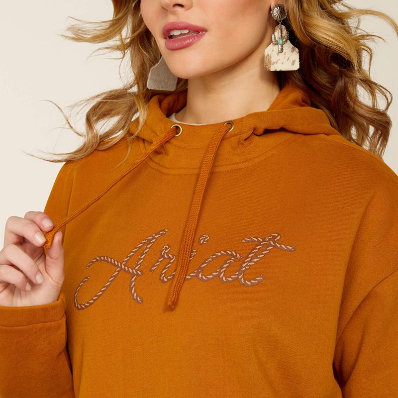 Ariat Essential Hoodie Roasted Pecan Femme | OII-76103134