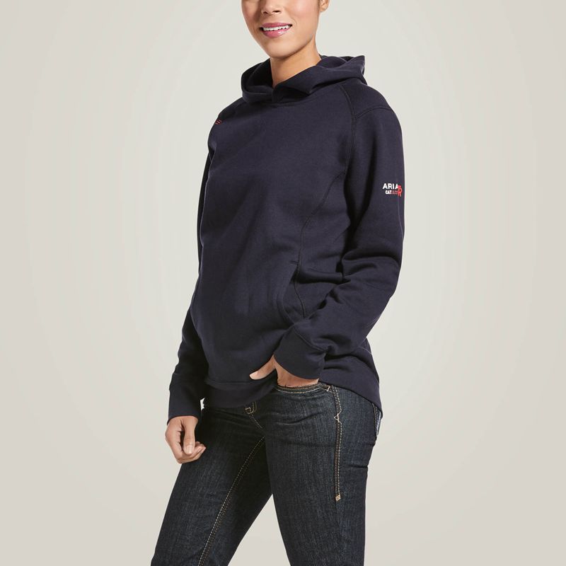 Ariat Fr Rev Pullover Hoodie Bleu Marine Femme | CZQ-58041627