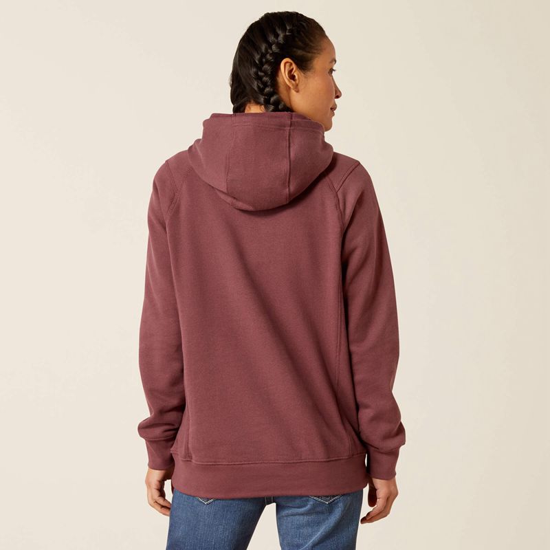 Ariat Fr Rev Pullover Hoodie Catawba Grape Femme | MKI-77541078