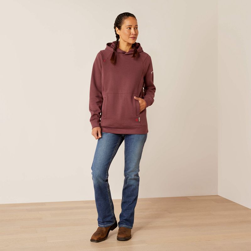 Ariat Fr Rev Pullover Hoodie Catawba Grape Femme | MKI-77541078