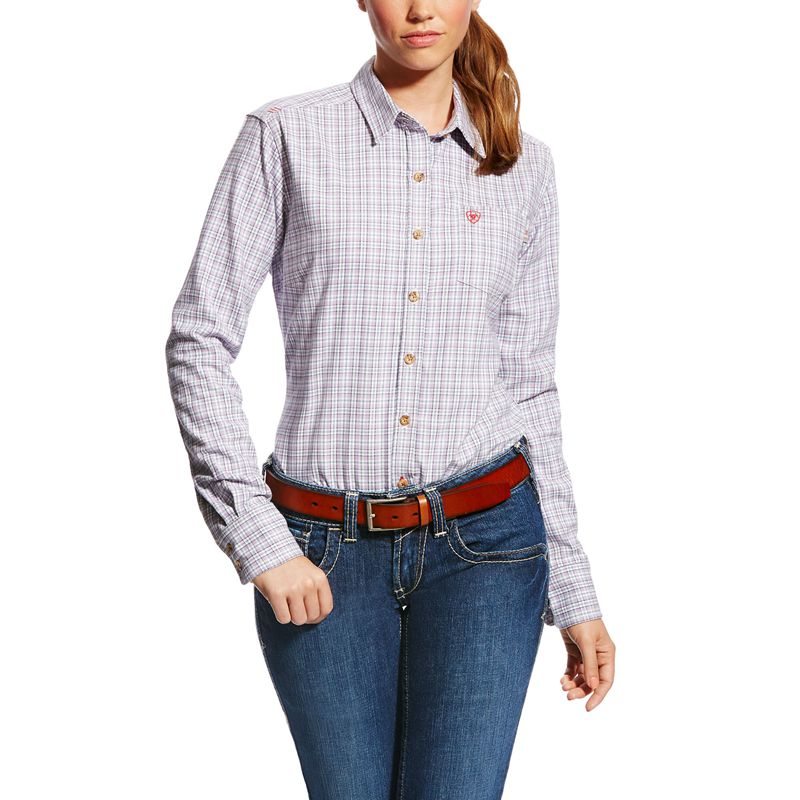 Ariat Fr Marion Work Shirt Violette Femme | NWJ-48056610