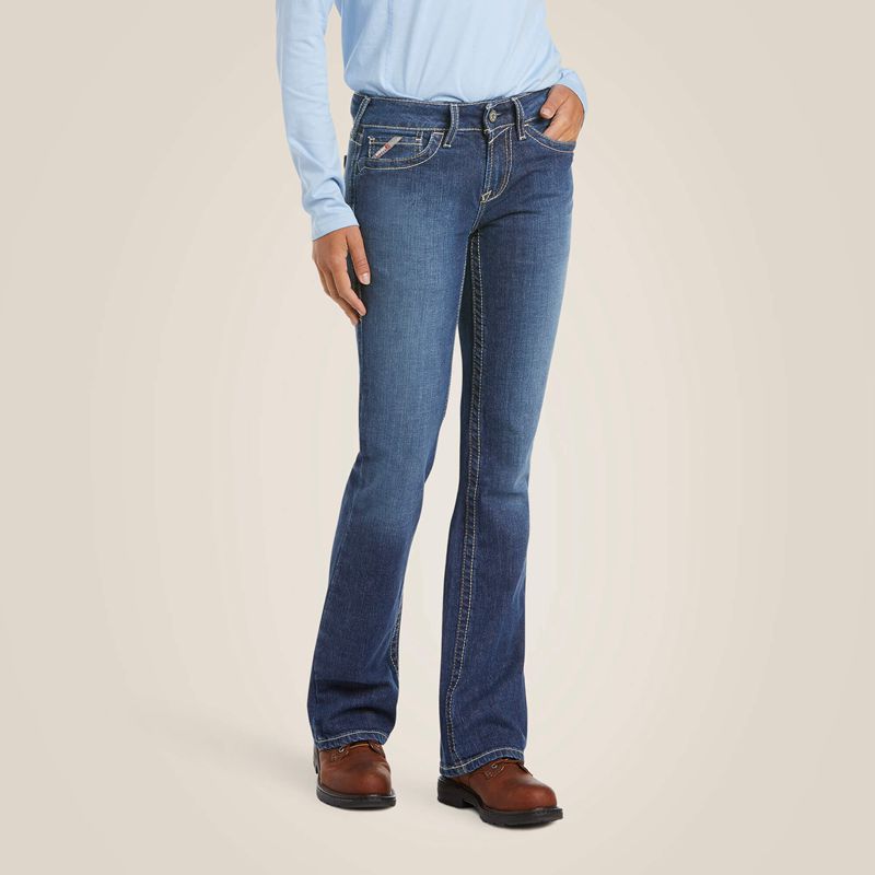 Ariat Fr Durastretch Basic Boot Cut Jean Bleu Femme | FDF-77921016