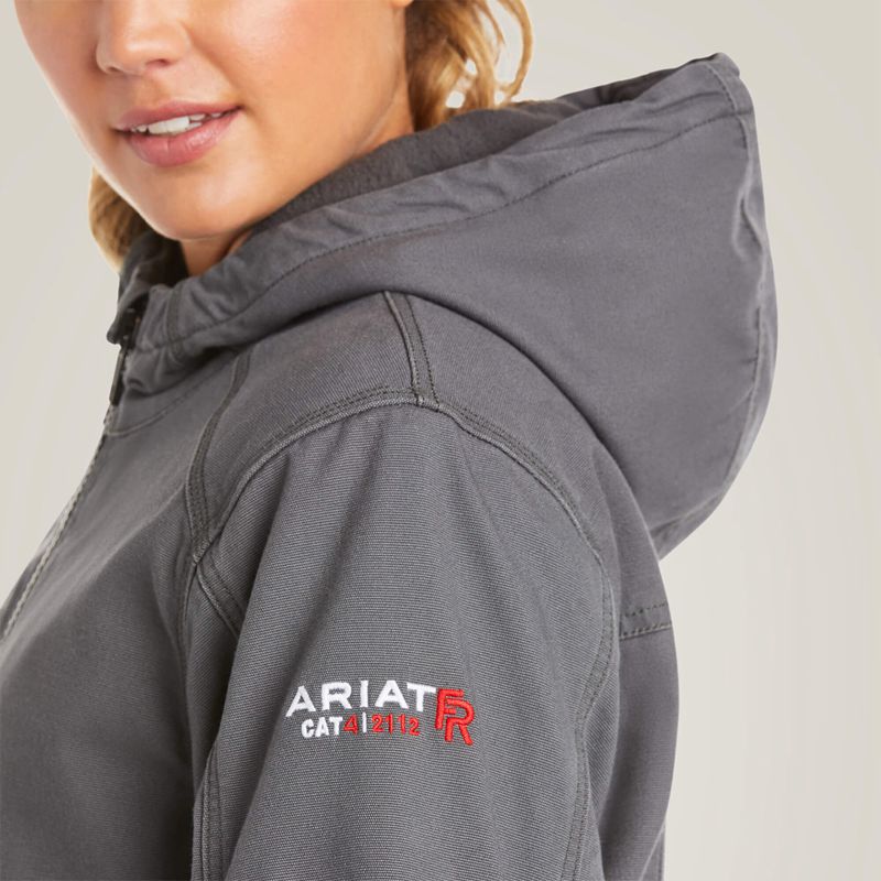 Ariat Fr Duralight Cordura Canvas Jacket Grise Femme | CUO-71979317