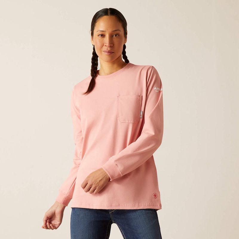 Ariat Fr American Rose T-Shirt Mauveglow Femme | QDJ-98591708