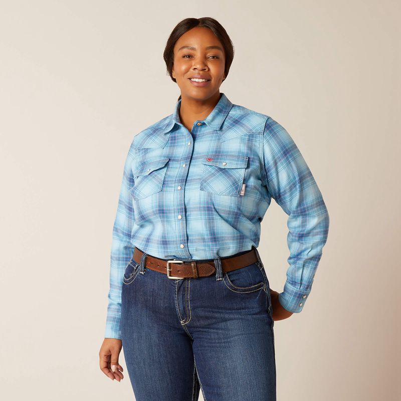 Ariat Fr Bonita Snap Work Shirt Bleu Femme | PFL-19562461