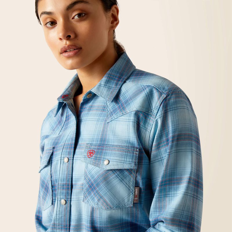 Ariat Fr Bonita Snap Work Shirt Bleu Femme | PFL-19562461