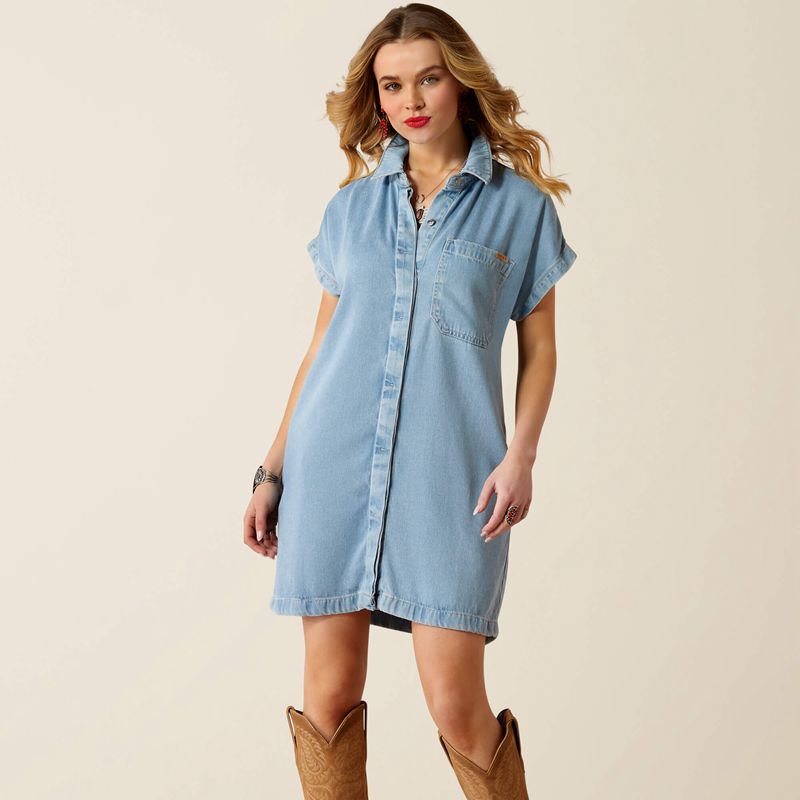 Ariat Marla Shirt Dress Wave Femme | KWD-63007179