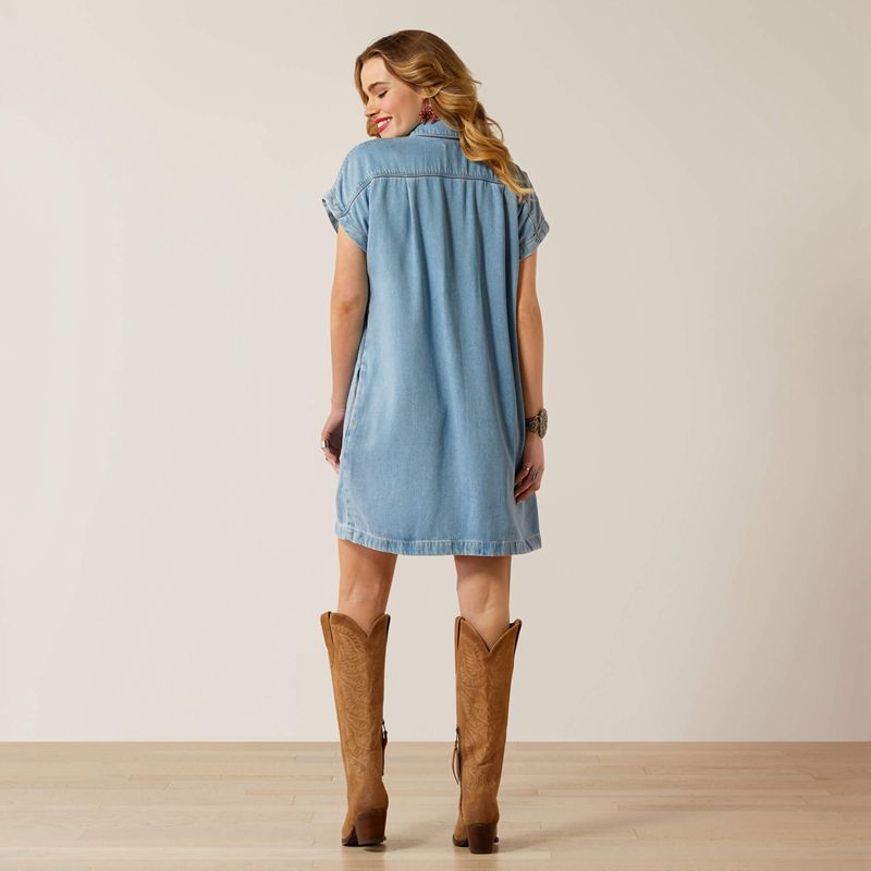 Ariat Marla Shirt Dress Wave Femme | KWD-63007179