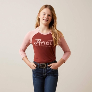 Ariat Go Tee Fired Brick Enfant | OJU-57517343