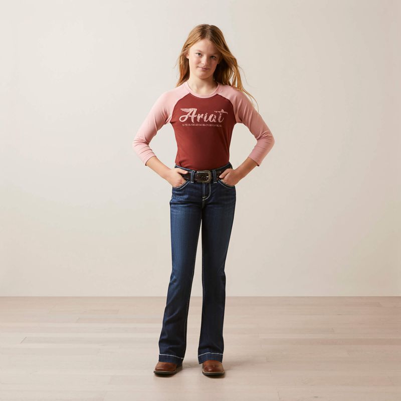 Ariat Go Tee Fired Brick Enfant | OJU-57517343