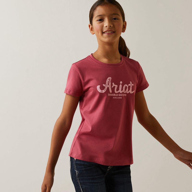 Ariat Durable Goods Tee Rouge Enfant | MHR-70721910