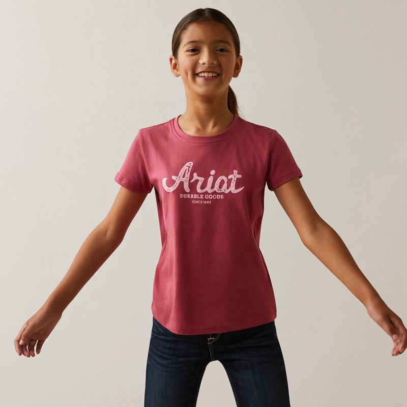 Ariat Durable Goods Tee Rouge Enfant | MHR-70721910