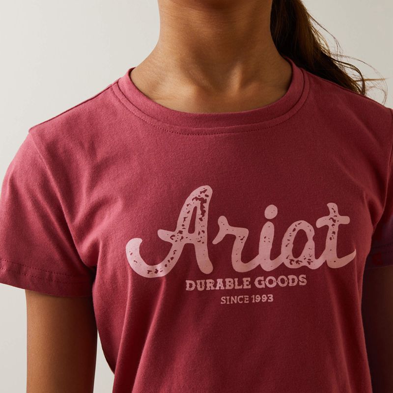 Ariat Durable Goods Tee Rouge Enfant | MHR-70721910